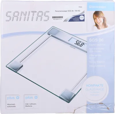 Produktbild von Personenwaage SGS 06 150kg Glas, 1 St
