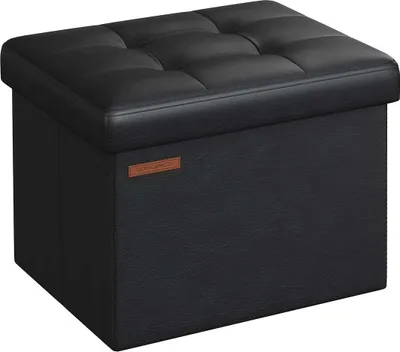Produktbild von Multifunktionelle Fußbank - 31cm x 41cm x 31cm - Stilvolle Design - PU/MDF/Schaum - 2,1kg