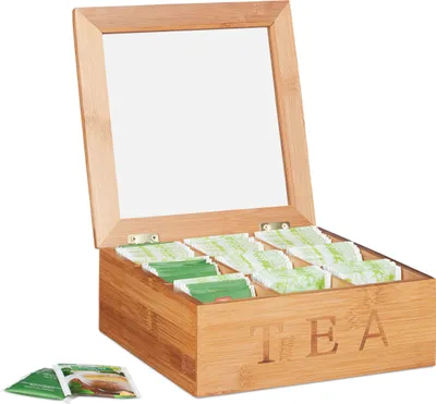 Image de relaxdays 10024614_0 relaxdays Teebox   braun