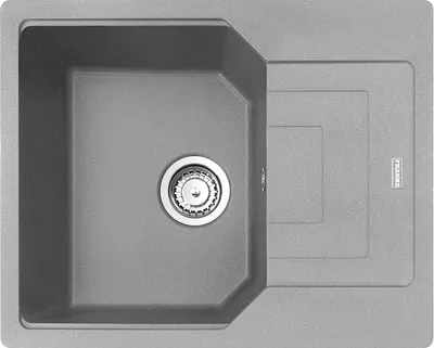Immagine prodotto di FRANKE URBAN UBG 611-62 lavello in STEEING GREY con selettore centrale in acciaio inox / Dimensioni del foro 600 x 480 mm R15 / Lavello in granito