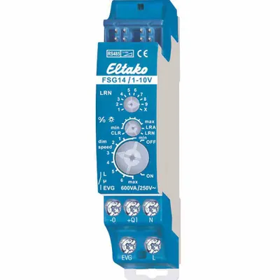 Produktbild von Eltako FSG14/1-10V RS485 Bus-Dimmaktor Hutschiene Schaltleistung (max.) 600 W (30014008)