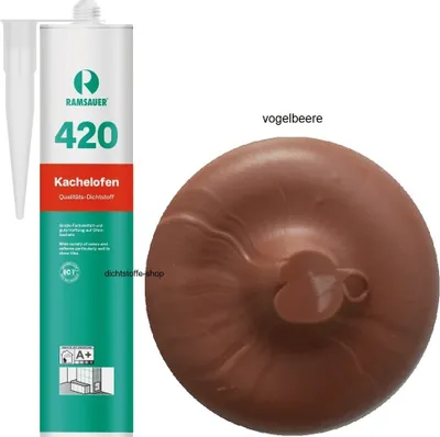Produktbild von Ramsauer 420 Kachelofen 1K Acryl Dichtstoff 310ml Kartusche vogelbeere