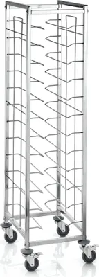 Immagine prodotto di Carrello portavassoi Per 12 vassoi 45,5 x 35,5 cm acciaio inox 16 kg