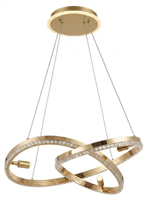 Obrázok produktu pre Závesná Stropná Lampa Toolight G158-Cp Zlatá, Priehľadná