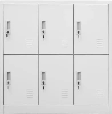 Immagine prodotto di Armadietto con Chiave Grigio Chiaro 90x45x92,5 cm in Acciaio