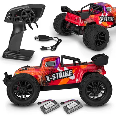 Produktbild von Overmax RC-Auto X-Strike, Off-Road-Fahrzeug 1:16, Geschwindigkeit bis zu 30 km/h, Reichweite bis zu 100 m,  Große geländegängige Räder, Schönes Design