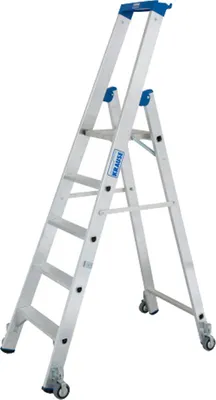 Immagine prodotto di KRAUSE STABILO Professional Stufen-StehLeiter fahrbar 5 Stufen