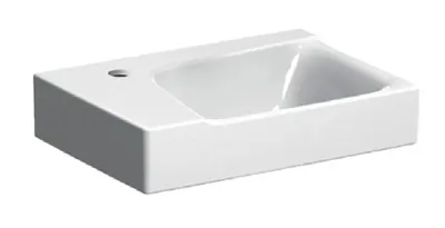 Immagine prodotto di Geberit Xeno 2 lave-mains avec trou pour robinetterie à gauche, sans trop-plein, 40x28 cm blanc avec KeraTect, 500528011, 500.528.01.1, 500.528.01.1