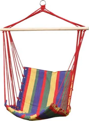 Produktbild von Zolta  Hängesessel, Hängeschaukel, Hängestuhl   für Garten, Balkon, Wohnzimmer -  Hängematte  bis zu 120 kg Gelb 50x100 cm