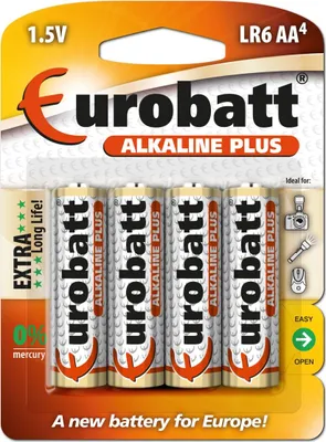 Image de Piles ALKALINE PLUS LR6 AA, 1.5V, 4 pcs.