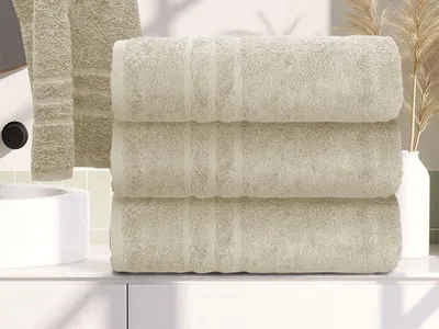 Zdjęcie produktu dla 2x Ręcznik Comfort 70x140 kremowy, 100% bawełna