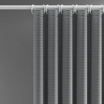 Produktbild von Wasserdichtes Duschvorhang mit einfarbigem Design 200 x 200 cm