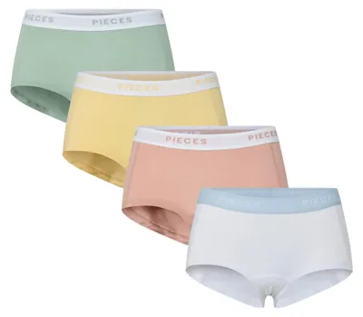Immagine prodotto di CONFEZIONE DA 4 - Slip da donna PCLOGO 17106857 Jadeite, L