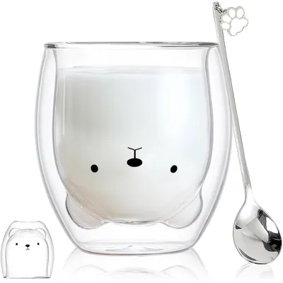 Productafbeelding van Dubbelwandige isolerende glazen, Bär, 230-280 ml, van borosilicaatglas, geschikt voor koffie, thee en sap