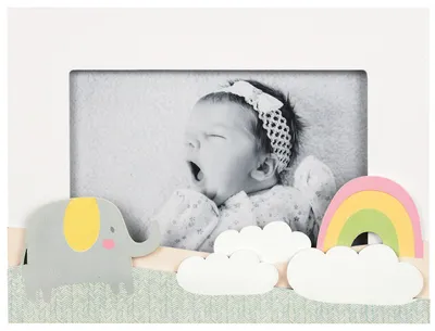Obrázek produktu pro Goldbuch 3D rámeček pro miminka Little Dream, šedý, 10x15 cm