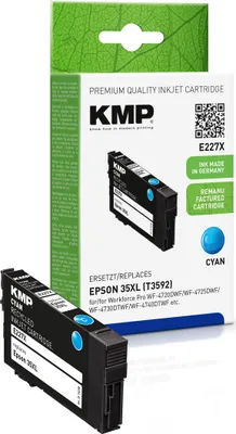 Produktbild von KMP E227X  cyan Druckerpatrone kompatibel zu EPSON 35XL / T3592XL