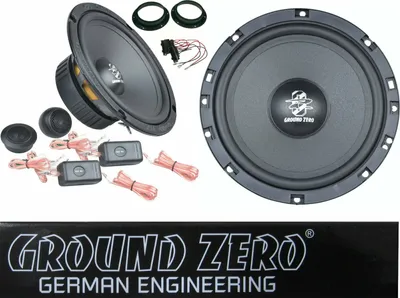 Produktbild von passend für VW Golf 5 V ab 2003 Ground Zero 2Wege kompo Lautsprecher Set Tür Vorn 300 Watt
