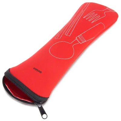 Produktbild von Orion | Besteck-Etui -Bestecktasche -Besteckserviette - Rot - 24x7 cm
