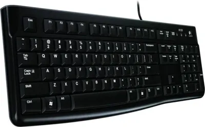 Zdjęcie produktu dla Logitech K120, Przewodowa, USB, QWERTY, Czarny