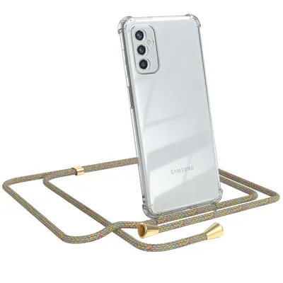Produktbild von EAZY CASE Handykette kompatibel mit Samsung Galaxy M52 5G, Handyhülle mit Umhängeband, Handykordel, Schutzhülle Clear, Band in Bunt