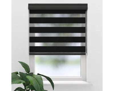 Obrázek produktu pro Roleta Den a Noc Soluna D-R3 černá se sladěnou mechanikou 100x175 cm