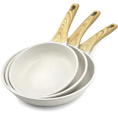 Produktbild von 3-teilige Antihaft-Bratpfannenset mit Induktionsboden (24, 26, 28 cm)
