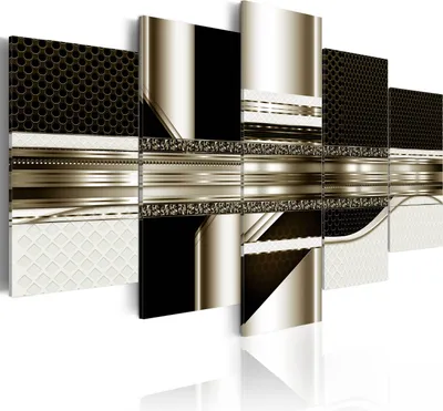 Produktbild von Leinwandbilder 200x100 cm a-A-0184-b-p Vlies Leinwandbild 5 tlg Kunstdruck modern Wandbilder XXL Wanddekoration Design Wand Bild ABSTRAKT