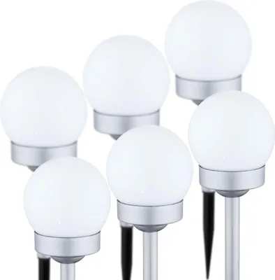 Produktbild von Solarleuchte Garten Solarlampe Kugel 2 x 3er Set  Garten Wegeleuchte Außen