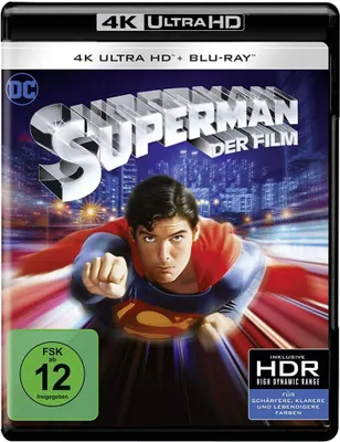 Produktbild von PLAION Superman: Der Film (4K UHD), Film, Blu-ray, Deutsch, Englisch, Spanisch, Französisch, Italienisch, 143 min, Aktion, Finnisch, Norwegisch, Schwedisch, Niederländisch