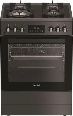 Image de Cuisinière gaz 72l 4 feux anthracite - Whirlpool - W6G8LCSWA -