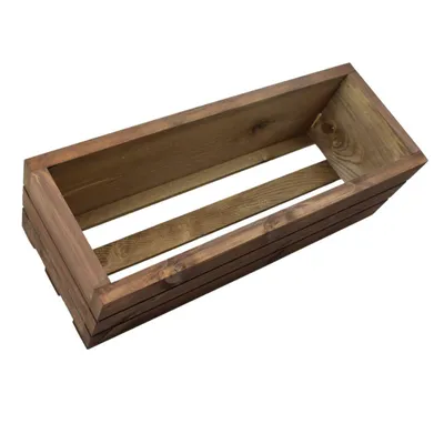 Obrázok produktu pre Drevená truhlica z masívneho dreva - hnedá 50 cm