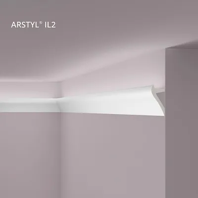 Produktbild von NMC IL2 ARSTYL Eckleiste Zierleiste Stuckleiste für Indirekte Beleuchtung 2 m