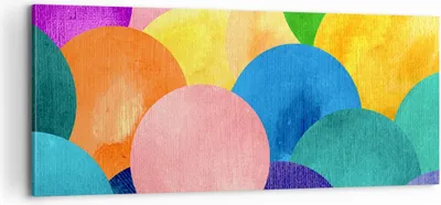 Produktbild von Bild auf Leinwand - Leinwandbild - Abstraktion modern - 100x40cm - Wand Bild - Wanddeko - Leinwanddruck - Bilder - Kunstdruck - Wanddekoration - Leinwand bilder - Wandkunst - AB100x40-3794