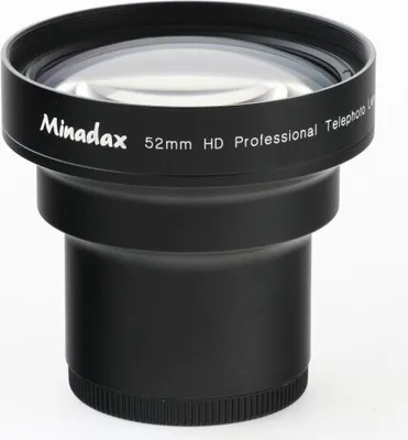Produktbild von 1.7x Minadax Tele Vorsatz kompatibel mit Panasonic AG-HMC40, AG-HSC1U, HDC-DX3, HDC-SD3, HDC-TM10, HDC-TM20, HDC-TM30, HDC-TM300