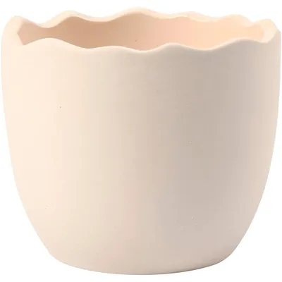 Produktbild von Blumentopf, H 6,3 cm, D 7,5 cm, Weiß, 24 Stk/ 1 Pck [HOB-50647]
