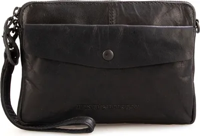 Produktbild von SPIKES & SPARROW Leder Umhängetasche Idaho Crossover Black schwarz