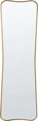 Zdjęcie produktu dla BELIANI Wiszące lustro ścienne złote drewno 160 x 50 cm nieregularny kształt malowane styl nowoczesny
