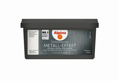 Produktbild von Alpina Innenfarbe 1 L silber, metallisch-glänzend