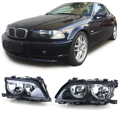 Für BMW 3er E46 Limo Touring 2001-2005 LCI H7 Scheinwerfer Set + Stellmotoren in der Farbe von Carparts-Online GmbH
