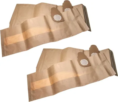 Produktbild von vhbw 10x Staubbeutel Ersatz für Nilfisk Alto 60910 für Staubsauger - 31cm x 23,5cm Sandfarben