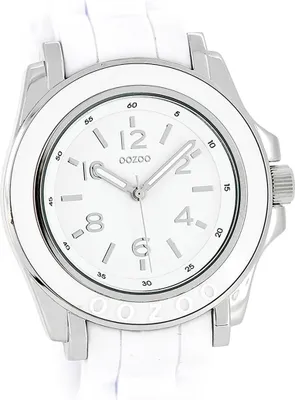 Produktbild von Oozoo Damen Armbanduhr weiß Analog matt Timepieces Silikonarmband D2UOC4915A