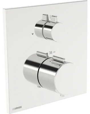 Obrázok produktu pre Hansa – krytka pre odbočku HANSAEASYTHERM 8113, hranatá rozeta, chróm, 1 ks.