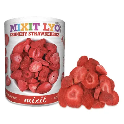 Image de Croustillants aux fruits lyophilisés Fraise 50g MIXIT