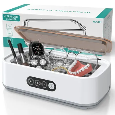 Produktbild von Ultraschallreiniger, Ultraschallreinigungsgerät, Ultraschallgerät, 650ML 48000Hz Ultraschallbad Ultrasonic Cleaner, für Brillen, Schmuck, Uhren