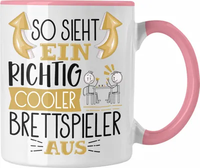 Produktbild von Trendation - So Sieht Ein Richtig Cooler Brettspieler Aus Geschenk Tasse Lustiger Spruch Geschenkidee (Rosa)