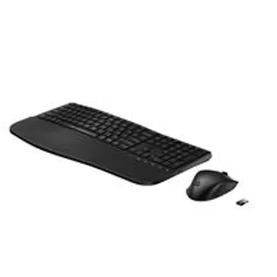 Obrázek produktu pro HP Kombinace dvourežimové klávesnice a myši 685 Comfort, Plná velikost (100 %), Bezdrátový, RF bezdrátové + Bluetooth, Černá, Obsahuje myš
