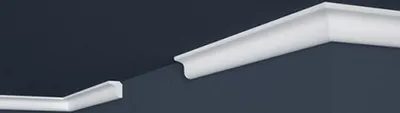 Produktbild von PROVISTON | Stuckleiste | Polystyrol | 22 x 25 x 2000 mm | Weiß | Deckenleiste