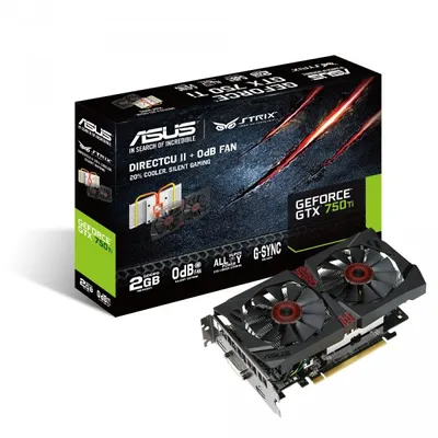 Produktbild von ASUS STRIX GeForce GTX 750TI OC 2GB Grafikkarte
