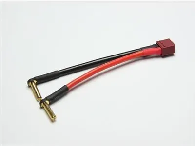 Produktbild von PICHLER Adapterkabel abgewinkelt / 4mm Gold -> T-Stecker / C5162