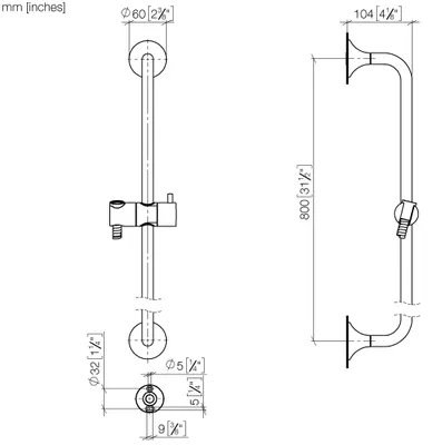 Produktbild von Dornbracht VAIA Duschgarnitur ohne Handbrause, 26413809-42